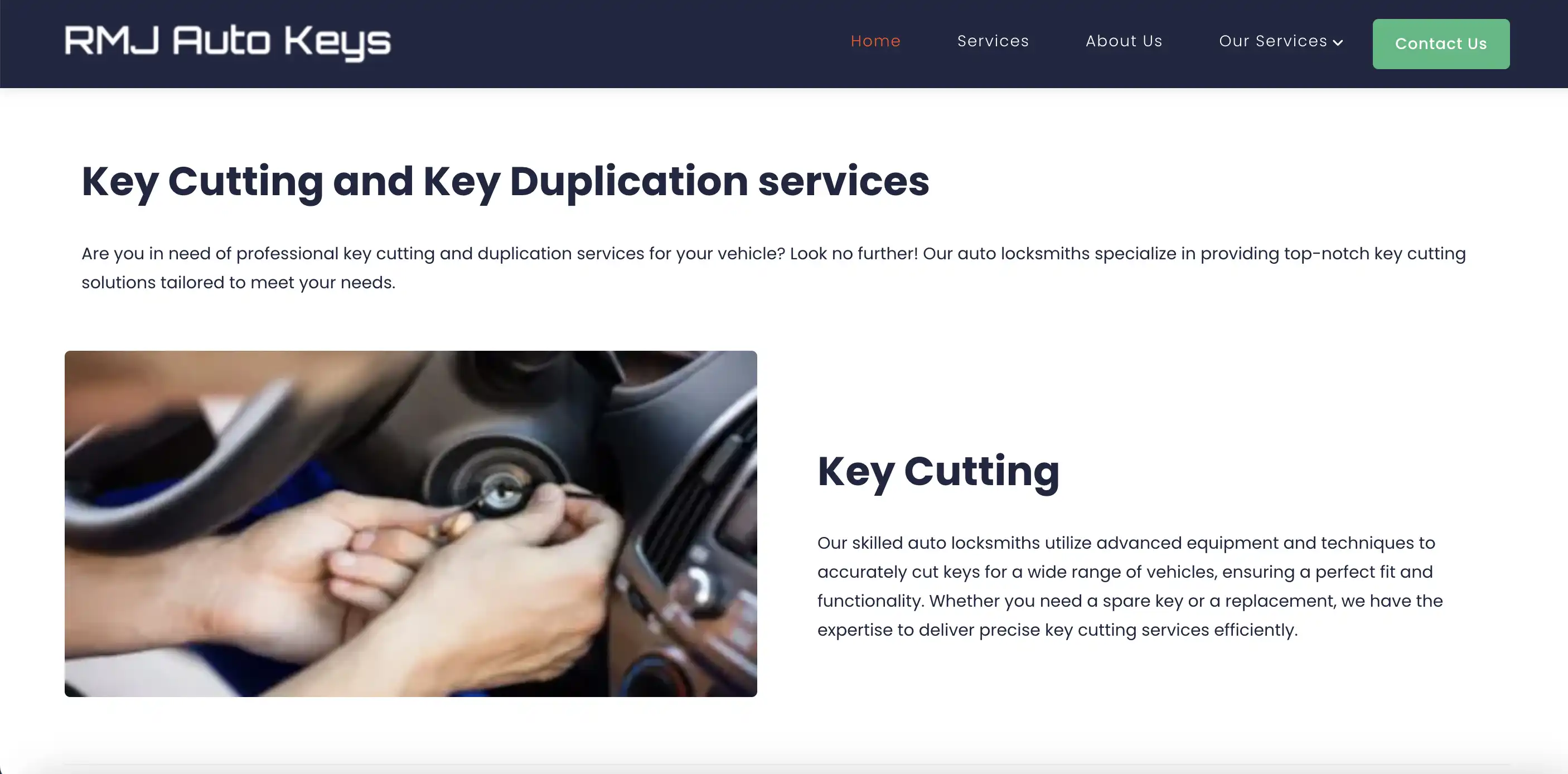 RMJ Autokeys service page preview